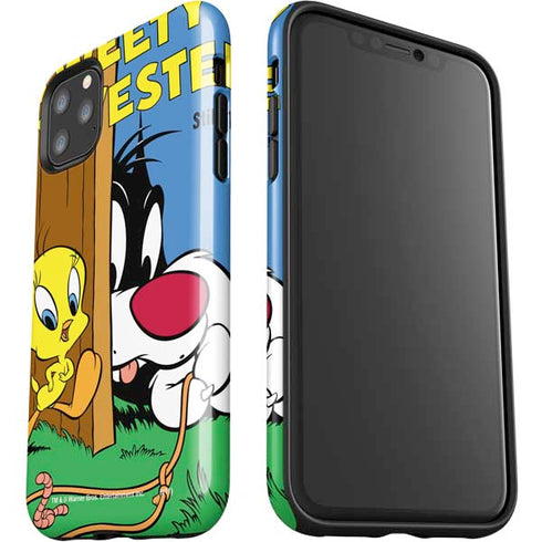 Looney Tunes Tweety Bird Sylvester Ten Cents iPhone 11 Pro Max Impact Case
