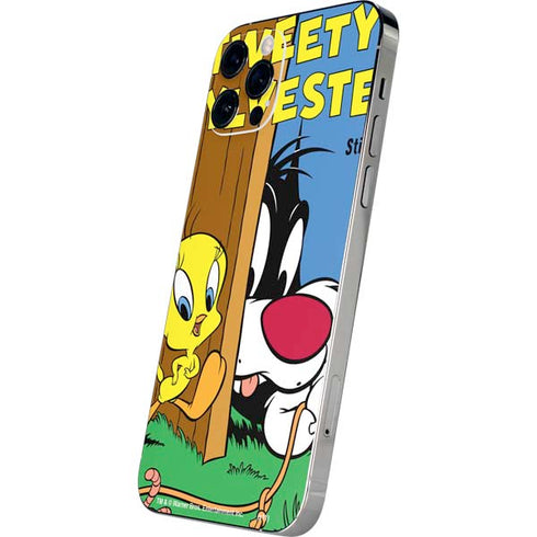 Looney Tunes Tweety Bird Sylvester Ten Cents iPhone 12 Pro Skin