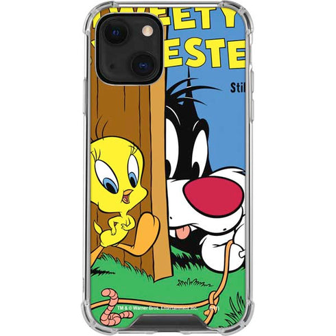 Looney Tunes Tweety Bird Sylvester Ten Cents iPhone 13 Mini Clear Case