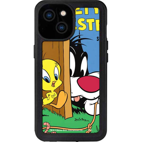 Looney Tunes Tweety Bird Sylvester Ten Cents iPhone 13 Mini Waterproof Case
