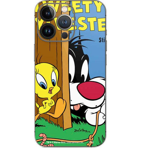 Looney Tunes Tweety Bird Sylvester Ten Cents iPhone 13 Pro Skin