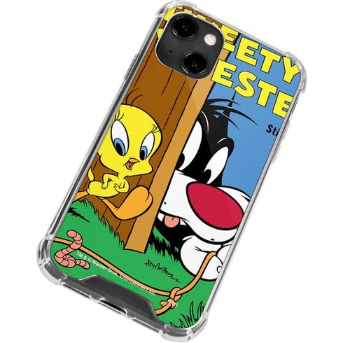 Looney Tunes Tweety Bird Sylvester Ten Cents iPhone 14 Clear Case