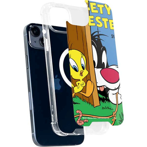 Looney Tunes Tweety Bird Sylvester Ten Cents iPhone 15 Plus MagSafe Case