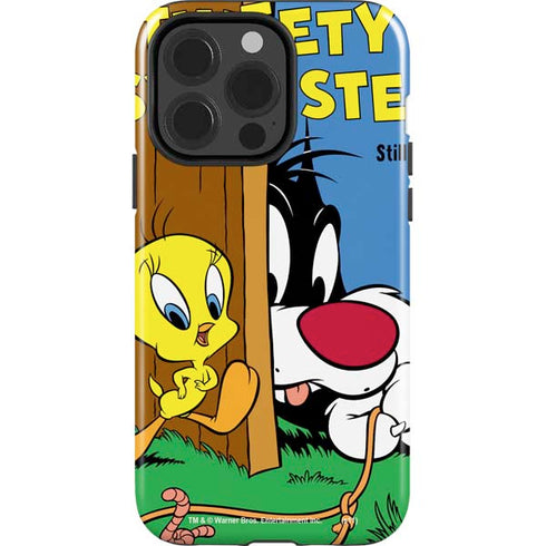 Looney Tunes Tweety Bird Sylvester Ten Cents iPhone 14 Pro Impact Case