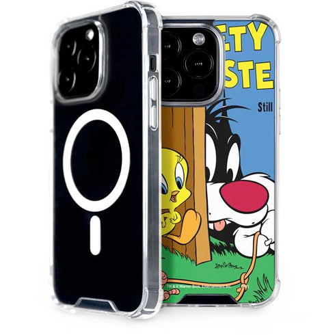 Looney Tunes Tweety Bird Sylvester Ten Cents iPhone 14 Pro MagSafe Case