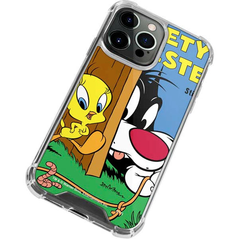 Looney Tunes Tweety Bird Sylvester Ten Cents iPhone 15 Pro Max Clear Case