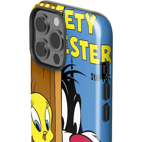Looney Tunes Tweety Bird Sylvester Ten Cents iPhone 15 Pro Max Impact Case