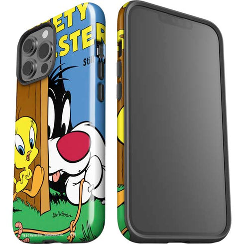 Looney Tunes Tweety Bird Sylvester Ten Cents iPhone 15 Pro Max Impact Case
