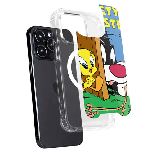 Looney Tunes Tweety Bird Sylvester Ten Cents iPhone 14 Pro Max MagSafe Case