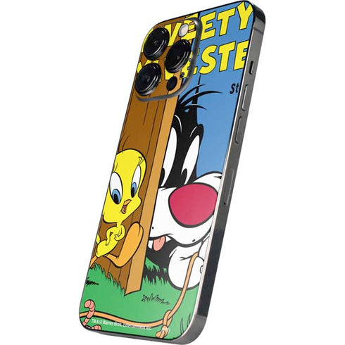 Looney Tunes Tweety Bird Sylvester Ten Cents iPhone 14 Pro Max Skin