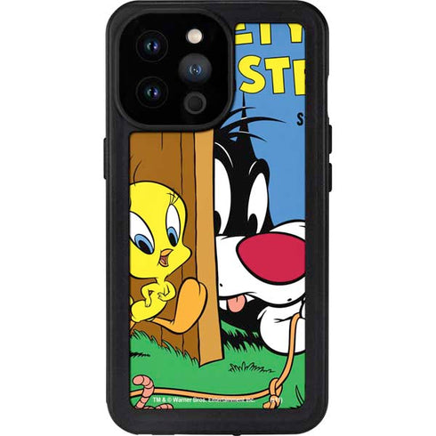 Looney Tunes Tweety Bird Sylvester Ten Cents iPhone 14 Pro Max Waterproof Case