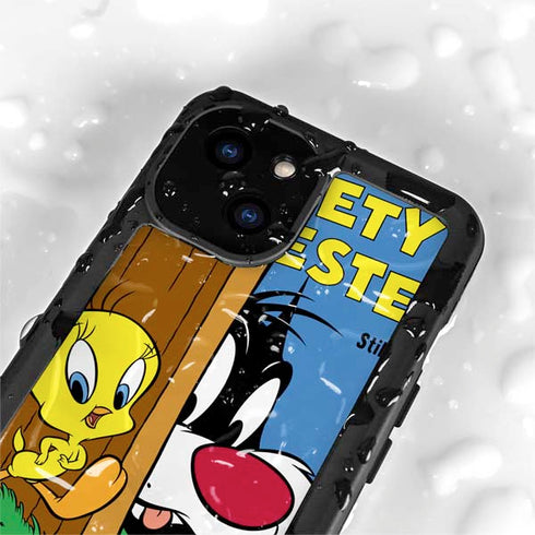 Looney Tunes Tweety Bird Sylvester Ten Cents iPhone 15 Plus Waterproof Case