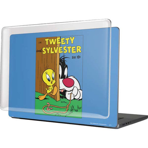 Looney Tunes Tweety Bird Sylvester Ten Cents MacBook Pro 16in (2021-25) Case plus Skin