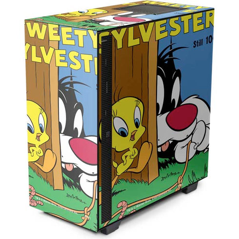Looney Tunes Tweety Bird Sylvester Ten Cents NZXT H510 Compact ATX Mid-Tower Case Skin