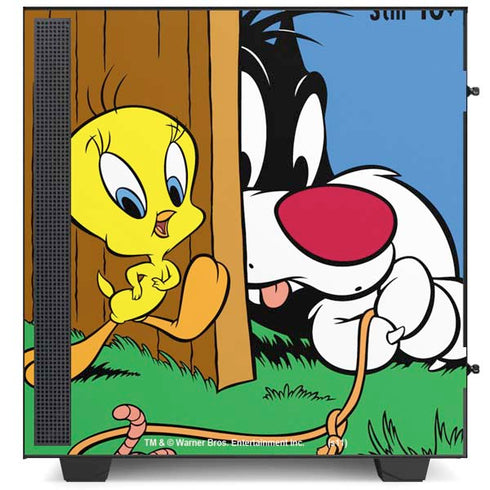 Looney Tunes Tweety Bird Sylvester Ten Cents NZXT H510 Compact ATX Mid-Tower Case Skin