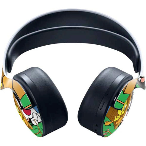 Looney Tunes Tweety Bird Sylvester Ten Cents PULSE 3D Wireless Headset for PS5 Skin