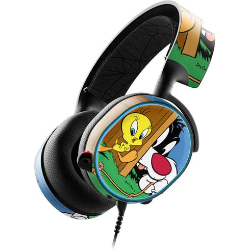 Looney Tunes Tweety Bird Sylvester Ten Cents SteelSeries Arctis 3 Skin