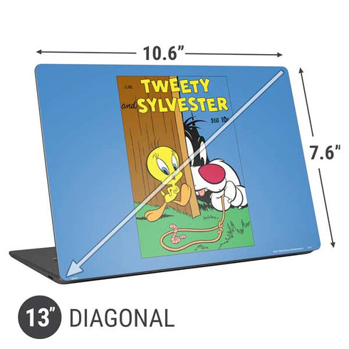 Looney Tunes Tweety Bird Sylvester Ten Cents Universal Laptop 13in (10.6 x 7.6in) Skin