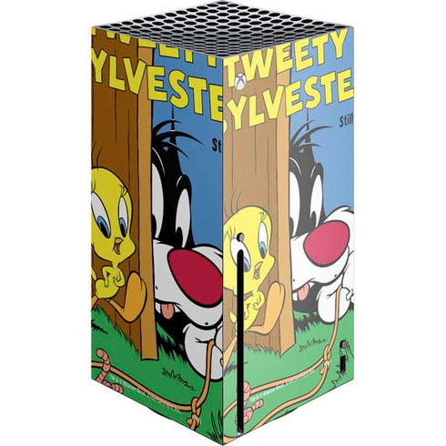 Looney Tunes Tweety Bird Sylvester Ten Cents Xbox Series X Console Skin