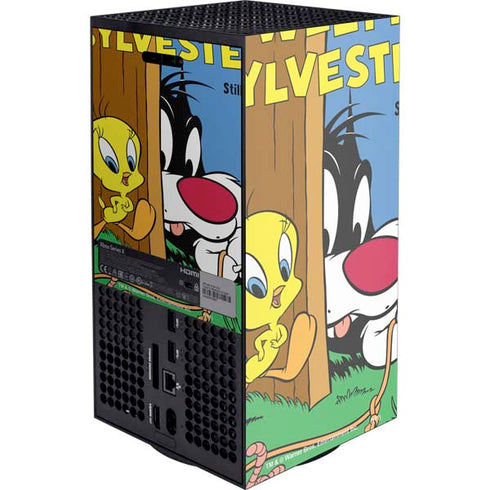 Looney Tunes Tweety Bird Sylvester Ten Cents Xbox Series X Console Skin