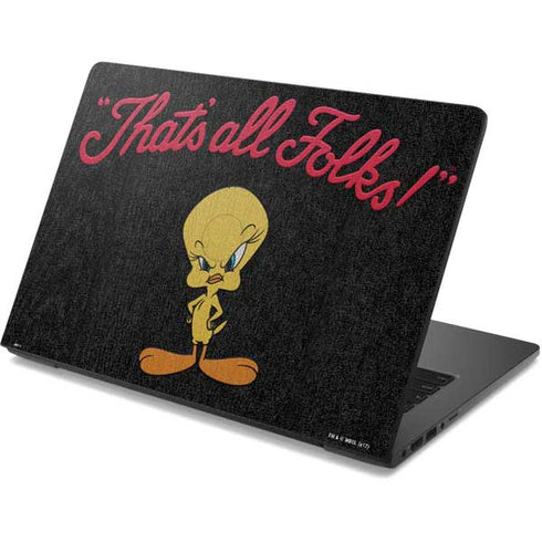 Looney Tunes Tweety Bird Thats All Folks Dell Chromebook Skin