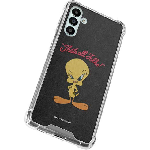 Looney Tunes Tweety Bird Thats All Folks Galaxy A13 5G Clear Case