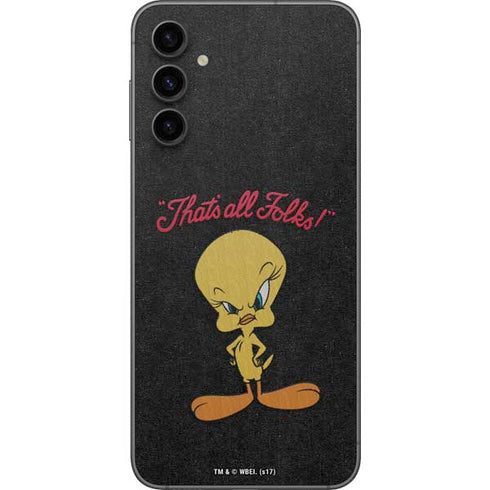 Looney Tunes Tweety Bird Thats All Folks Galaxy A14 5G Skin