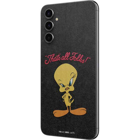 Looney Tunes Tweety Bird Thats All Folks Galaxy A14 5G Skin