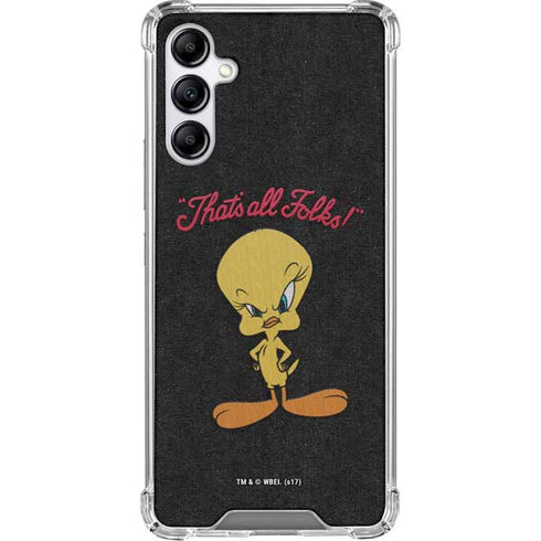 Looney Tunes Tweety Bird Thats All Folks Galaxy A15 5G Clear Case