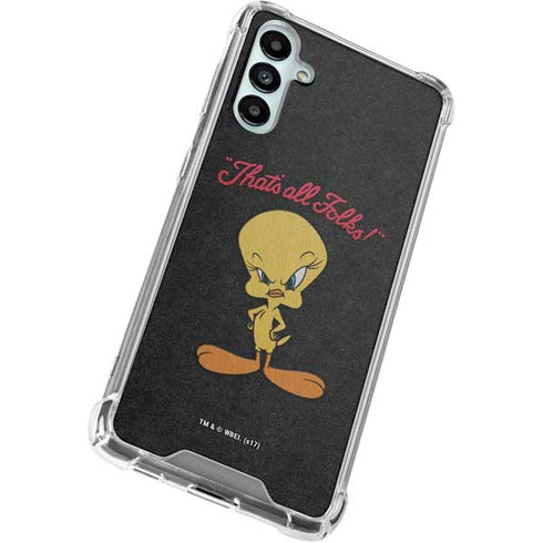 Looney Tunes Tweety Bird Thats All Folks Galaxy A15 5G Clear Case