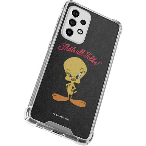 Looney Tunes Tweety Bird Thats All Folks Galaxy A53 5G Clear Case