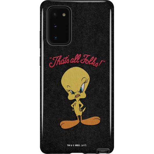 Looney Tunes Tweety Bird Thats All Folks Galaxy Note20 5G Pro Case