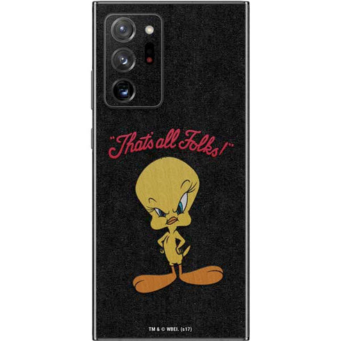 Looney Tunes Tweety Bird Thats All Folks Galaxy Note20 Ultra 5G Skin
