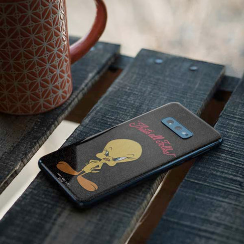 Looney Tunes Tweety Bird Thats All Folks Galaxy S10e Skin