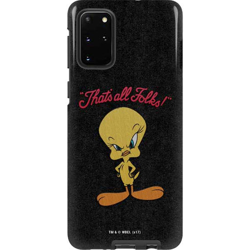 Looney Tunes Tweety Bird Thats All Folks Galaxy S20 Plus Pro Case