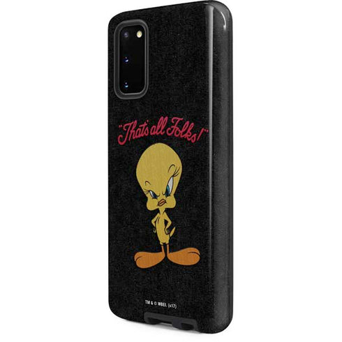 Looney Tunes Tweety Bird Thats All Folks Galaxy S20 Pro Case