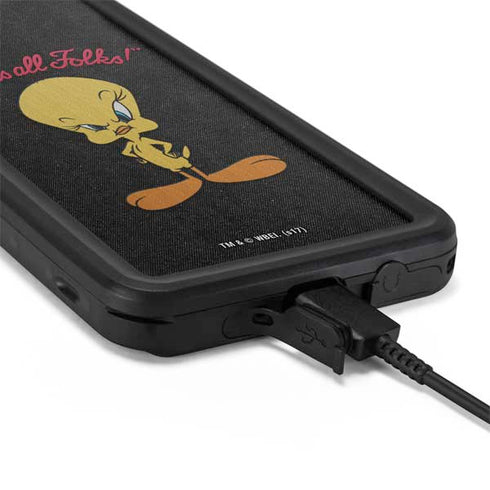Looney Tunes Tweety Bird Thats All Folks Galaxy S20 Waterproof Case