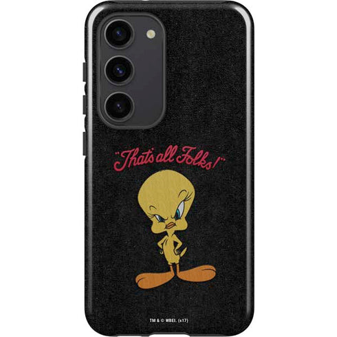 Looney Tunes Tweety Bird Thats All Folks Galaxy S23 Pro Case
