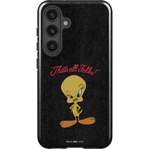 Looney Tunes Tweety Bird Thats All Folks Galaxy S24 Impact Case