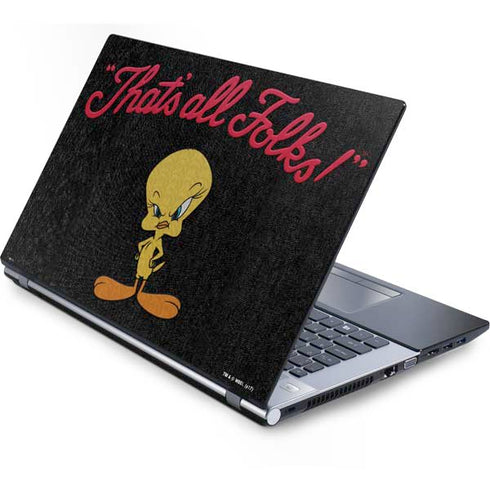 Looney Tunes Tweety Bird Thats All Folks Generic Laptop Skin