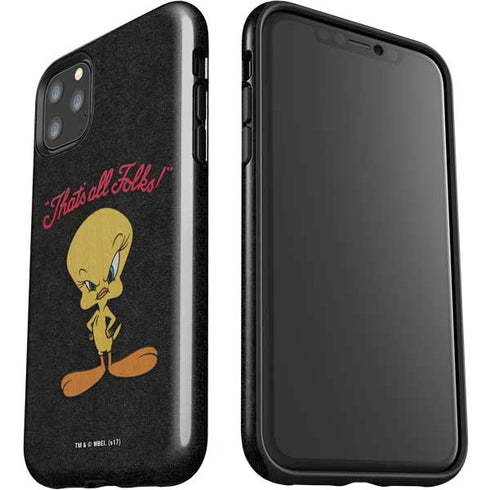 Looney Tunes Tweety Bird Thats All Folks iPhone 11 Pro Max Impact Case