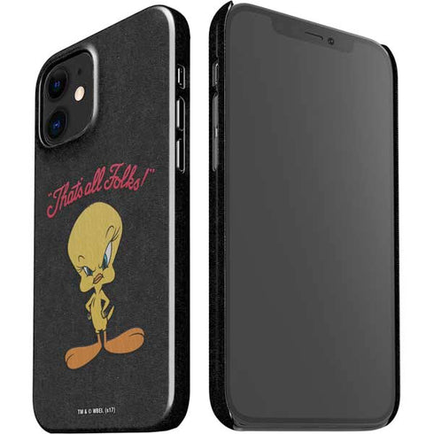 Looney Tunes Tweety Bird Thats All Folks iPhone 12 Mini Lite Case