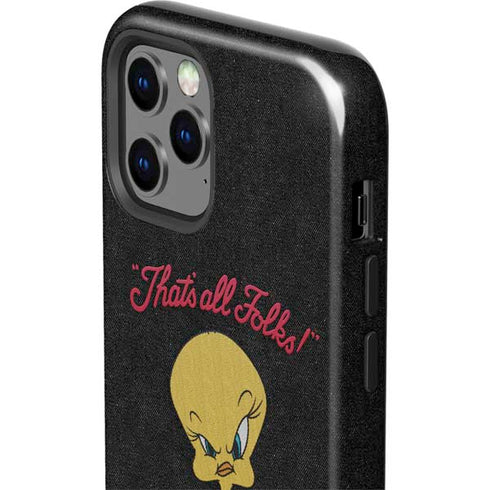 Looney Tunes Tweety Bird Thats All Folks iPhone 12 Pro Impact Case
