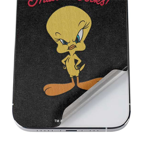 Looney Tunes Tweety Bird Thats All Folks iPhone 12 Pro Skin