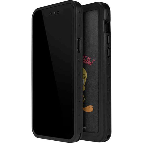 Looney Tunes Tweety Bird Thats All Folks iPhone 14 Pro Max Waterproof Case