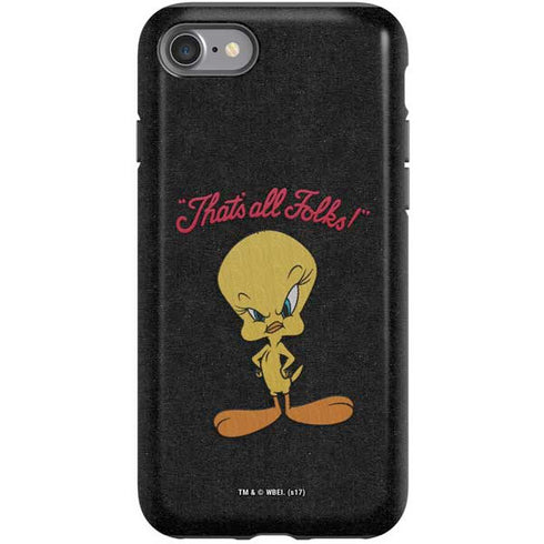 Looney Tunes Tweety Bird Thats All Folks iPhone SE (2nd & 3rd Gen) Pro Case