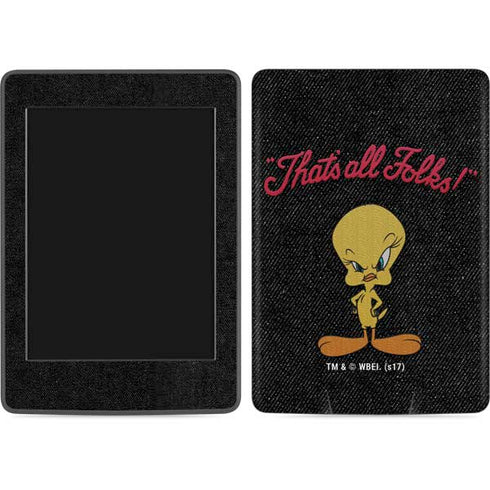 Looney Tunes Tweety Bird Thats All Folks Amazon Kindle Skin