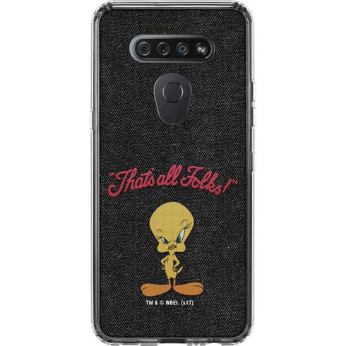 Looney Tunes Tweety Bird Thats All Folks LG K51/Q51 Clear Case