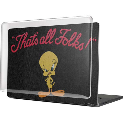 Looney Tunes Tweety Bird Thats All Folks MacBook Pro 16in (2021-25) Case plus Skin