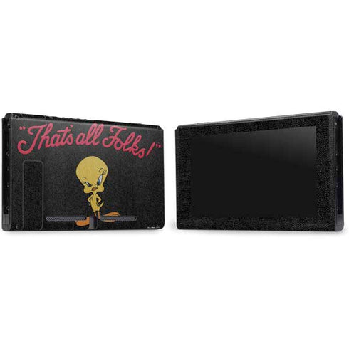 Looney Tunes Tweety Bird Thats All Folks Nintendo Switch Bundle Skin